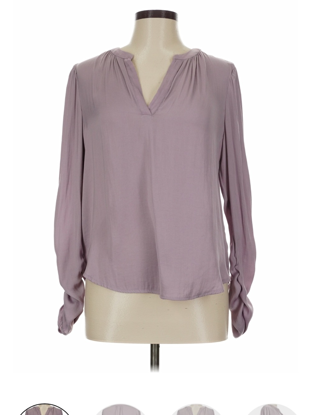 Philosophy Dusty Lavender V-Neck Long Sleeve Blouse
